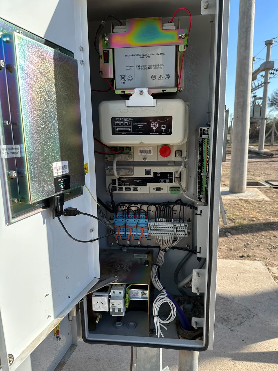 Gabinete de intemperie con medición
