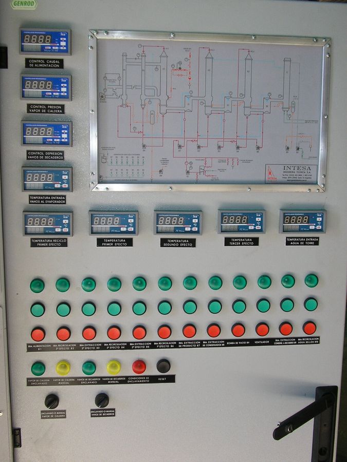 Tablero eléctrico en obra